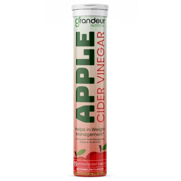 The Plant Based Apple Cider Vinegar Tablets, 15 tablets, Watermelon Flavour available on Herbkart