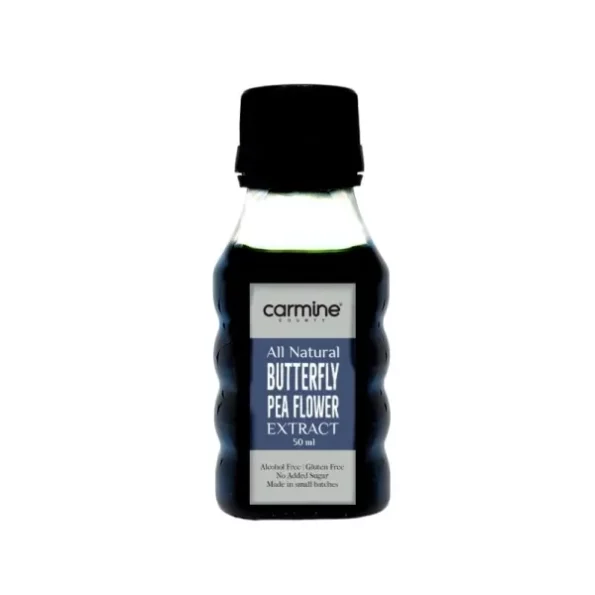 Carmine County All Natural Butterfly Pea Flower Extract, 50 ml available on Herbkart