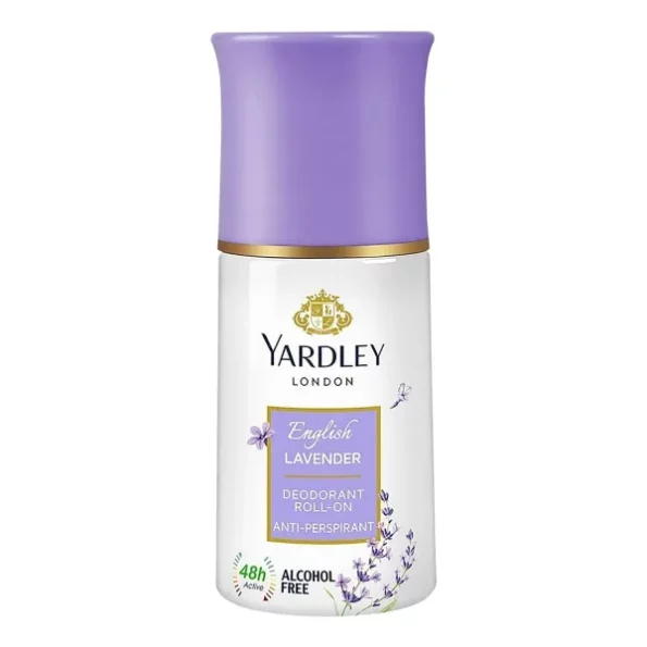 Yardley London English Lavender Anti Perspirant Deodorant Roll On For Women, Floral, 50ml available on Herbkart