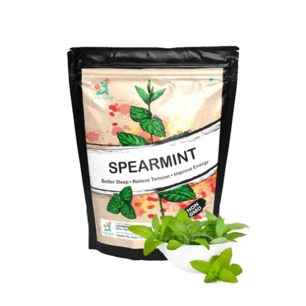 Leanbeing- Organic Dried Spearmint Tea Leaves (200g) available on Herbkart