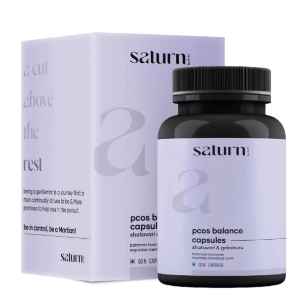 Saturn by GHC PCOS Balance Capsules available on Herbkart