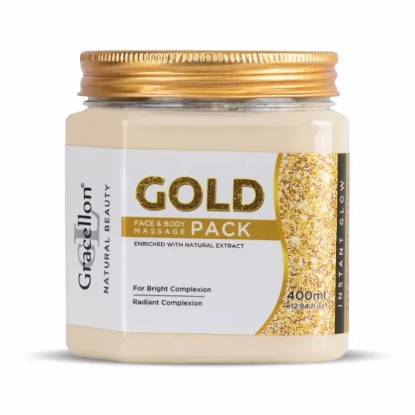 Gracellon Gold Face & Body Massage Pack available on Herbkart