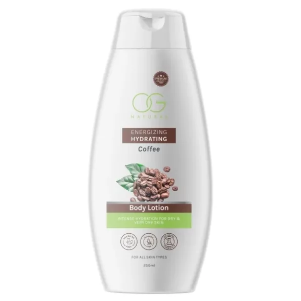 OG Beauty Natural Energizing Hydrating Coffee Body Lotion 250ml available on Herbkart