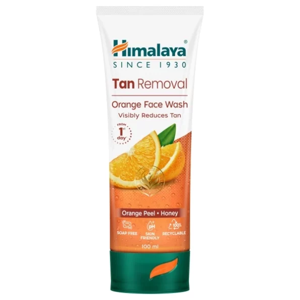 Himalaya Tan Removal Orange Face Wash, 100ml available on Herbkart