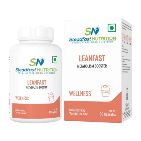 Steadfast Nutrition Leanfast, 60 Vegetarian Metabolism Booster Capsules available on Herbkart