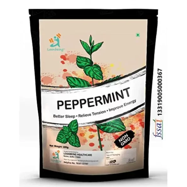 LEANBEING Fresh Peppermint Leaves 100 Gm available on Herbkart