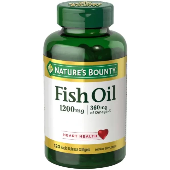 Natures Bounty, Fish Oil, Omega-3, 1200 mg, 120 Softgels available on Herbkart