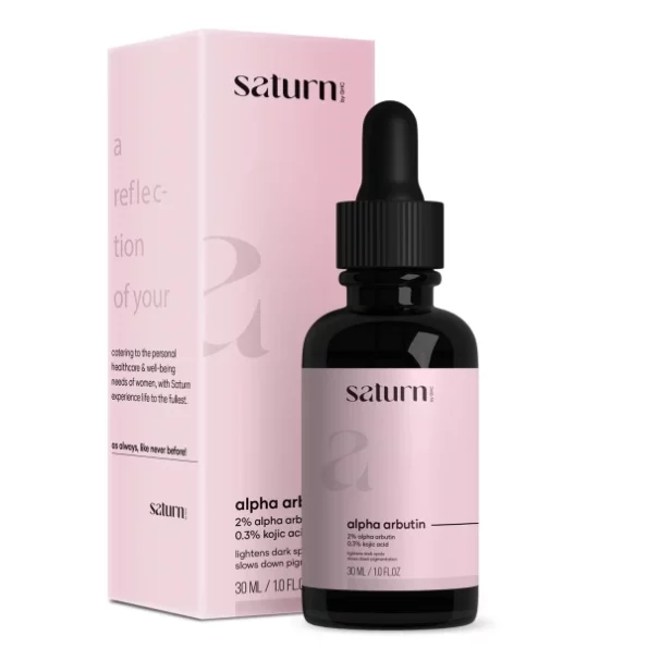 Saturn by GHC 2% Alpha Arbutin & 0.3% Kojic Acid Serum - 30ml available on Herbkart