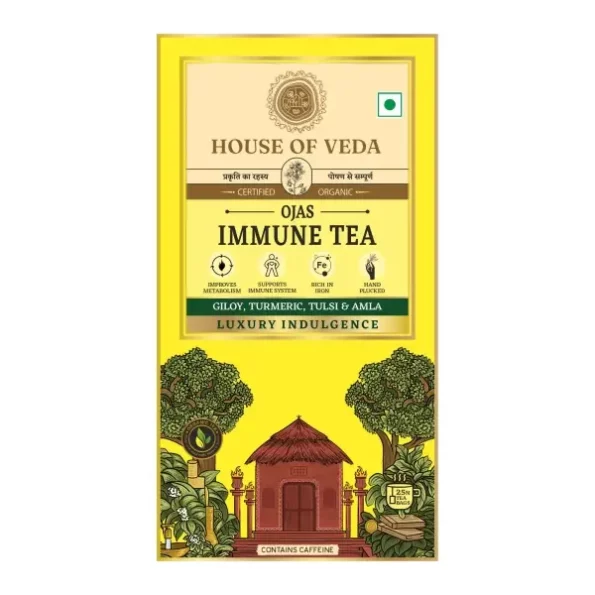 House of Veda Ojas Immune Tea - 25 Tea Bags available on Herbkart