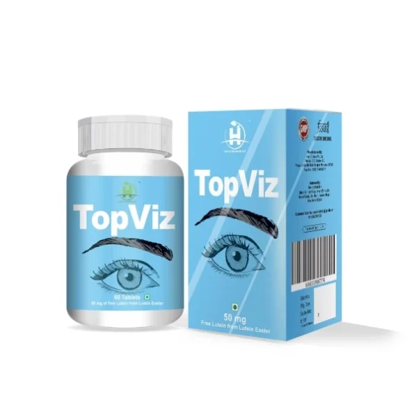 Healthy Nutrition Topviz (50 mg) Eye Care Supplement with Lutein and Zeaxanthin 60 Vegetarian Tablets, Herbkart8t751nZJ-WcKHL.webp, Herbkart8t751nZJ WcKHL