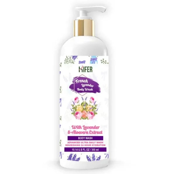 Kifer Lavender Body Wash With Lavender & Aloevera Extract - 300ml available on Herbkart