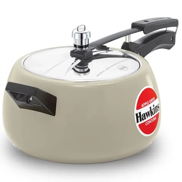 Hawkins Ceramic- Coated Contura 5L Green Apple Pressure Cooker available on Herbkart