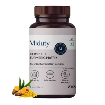 Miduty By Palak Notes Complete Turmeric Matrix Curcumin Capsules - 30 Capsules