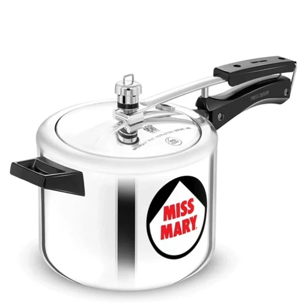 Hawkins 4 Litre Miss Mary Pressure Cooker, Inner Lid Cooker, Silver available on Herbkart