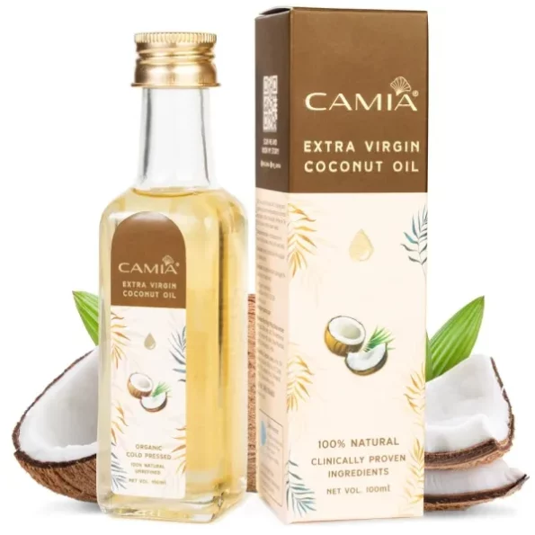 CAMIA - Organic Cold Pressed Coconut Oil 100 ML available on Herbkart