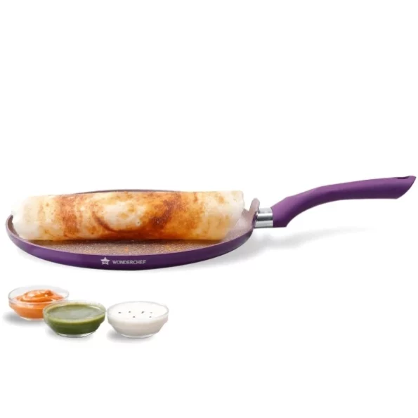 Wonderchef Royal Velvet Non-Stick 28cm Dosa Tawa, 3 mm Thick, 1.8 litres available on Herbkart