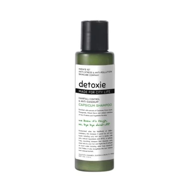 Detoxie Anti-Dandruff Capsicum Shampoo 200 ml available on Herbkart