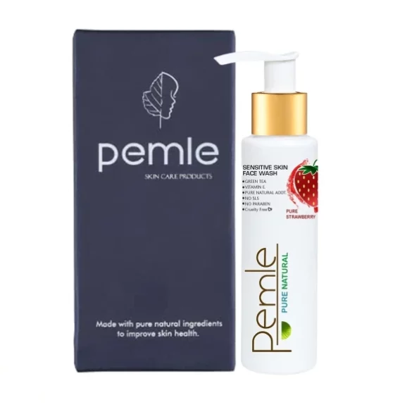 Pemle Sensitive Skin Strawberry Face Wash 100 Gm available on Herbkart