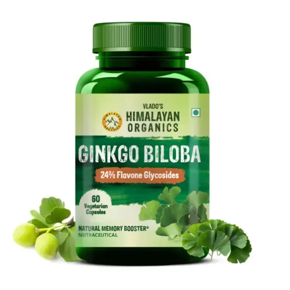 Vlado's Himalayan Organics Ginkgo Biloba For Healthy Brain Functions, 500Mg, 60 Veg Capsules, HO_GINKGO1-1.webp, HO GINKGO1 1