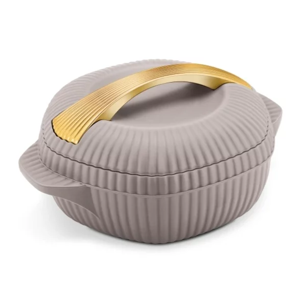 MILTON Oyster 2500 PU Insulated Casserole, 2190 ml, Taupe available on Herbkart