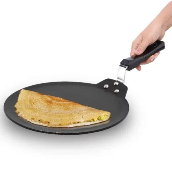 Hawkins Futura 28 cm Dosa Tava, Non Stick Dosa Tawa, Induction Dosa Tawa, Black available on Herbkart