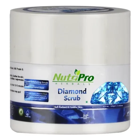 NutriPro Diamond Scrub 100gm available on Herbkart