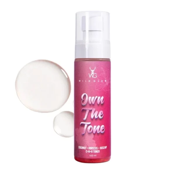 WILDGLOW India’s First C+H+R Face Toner | Coconut Oil, Hibiscus Flower Extract, Rosehip Seed, Aloe Vera | Antioxidant, Hydrating, Moisturizing, & Nourishing | Derma Tested | All Skin Types | 100ml, Herbkart8t751CkYRx54SL.webp,
