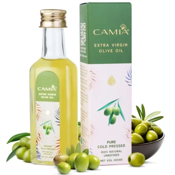 CAMIA - Organic Cold Pressed Olive Oil 100 available on Herbkart