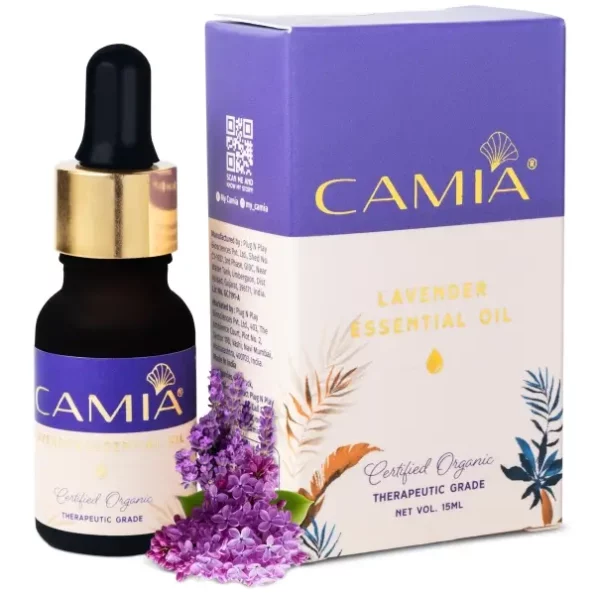 CAMIA - 100% Organic Lavender Essential Oil 15 ML available on Herbkart