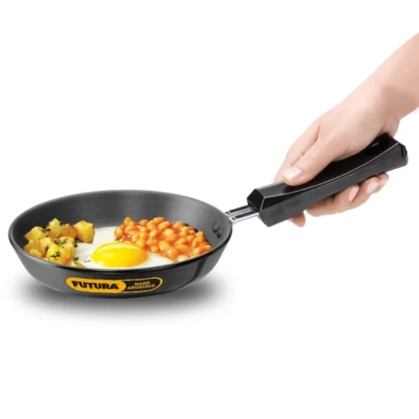 Hawkins Futura 17 cm Frying Pan, Hard Anodised Fry Pan, Black, Herbkart8t751tR28n66dS.webp, Herbkart8t751tR28n66dS