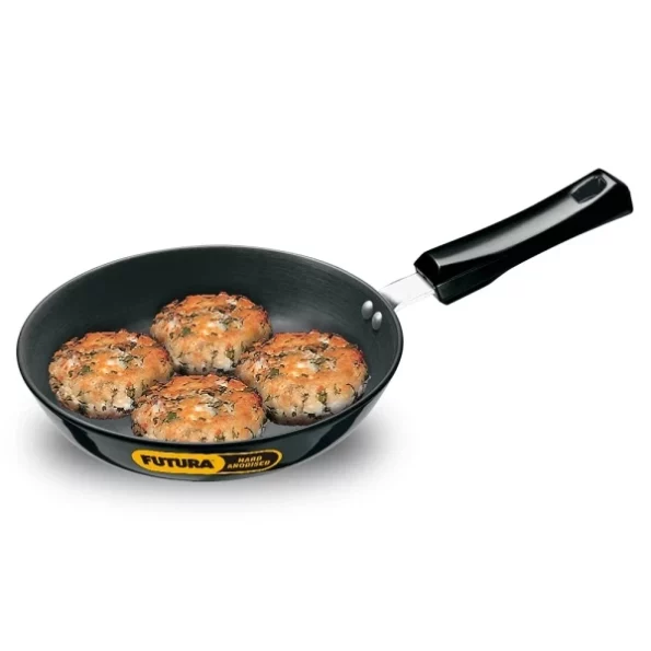 Hawkins Futura 20 cm Frying Pan, Hard Anodised Fry Pan, Black available on Herbkart