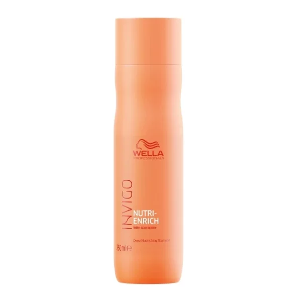 Wella Professionals Invigo Nutri-Enrich Shampoo for Damaged Hair | 250 ml | Nourishing, Hydrating Hair Cleanser for Dry Hair | With Goji Berry Nutrients, Herbkart8t7619WECirRCL.webp, Herbkart8t7619WECirRCL