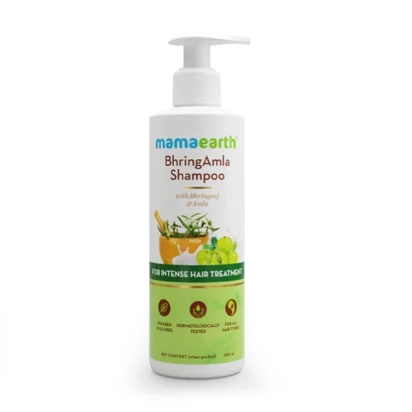 Mamaearth BhringAmla Shampoo for dry & frizzy hair with Bhringraj & Amla for Intense Hair Treatment, 250 ml, Herbkart8t751CXPw68rCL.webp, Herbkart8t751CXPw68rCL