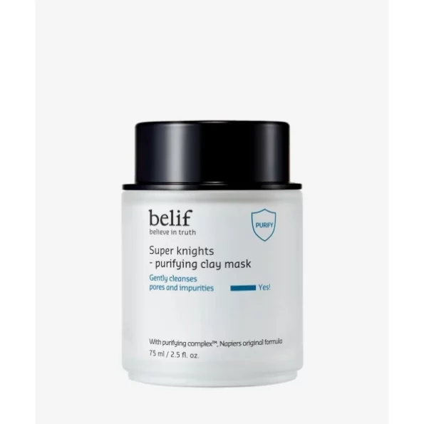 Belif Super Knights Purifying Clay Mask available on Herbkart