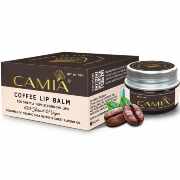 CAMIA - 100% Natural Coffee Lip Balm for Healing Dry & Chapped Lips 5 Gm available on Herbkart