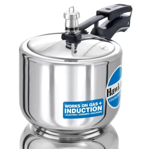 Hawkins 3 Litre Pressure Cooker, Stainless Steel Inner Lid Cooker, Silver available on Herbkart