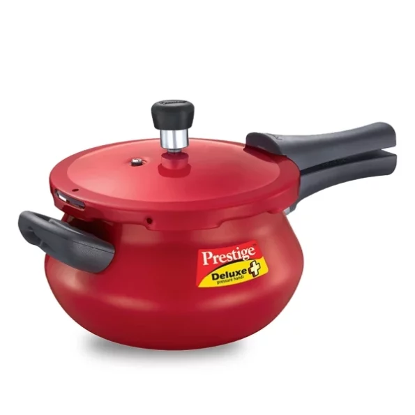 Prestige Deluxe Plus Aluminium Outer Lid Mini Pressure Handi, 3 Litre, Red available on Herbkart