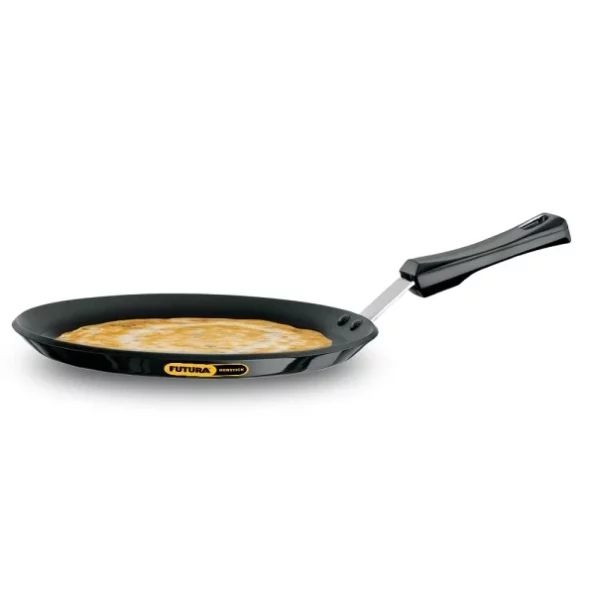 Hawkins Futura 26 cm Flat Tava, Non Stick Tawa with Plastic Handle, Black available on Herbkart