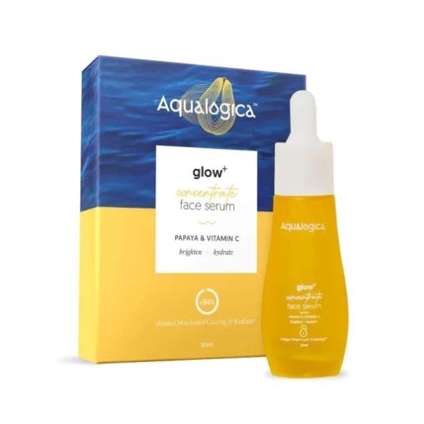 Aqualogica Glow+ Concentrate Vitamin C Face Serum with Hyaluronic Acid, Vitamin C & Papaya 30ml, Herbkart8t7610JlyasdrL.webp, Herbkart8t7610JlyasdrL