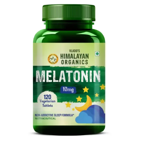 Vlado's Himalayan Organics Melatonin 10Mg (Healthy Sleep Cycle) - 120 Tablets available on Herbkart