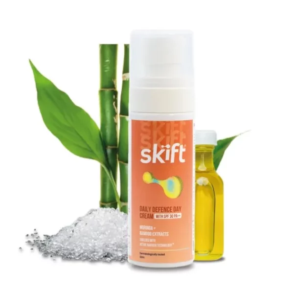 SKIFT Daily Defence Day Cream (50ml) SPF 30 PA++, Lightweight and Moisturizing Face Cream available on Herbkart