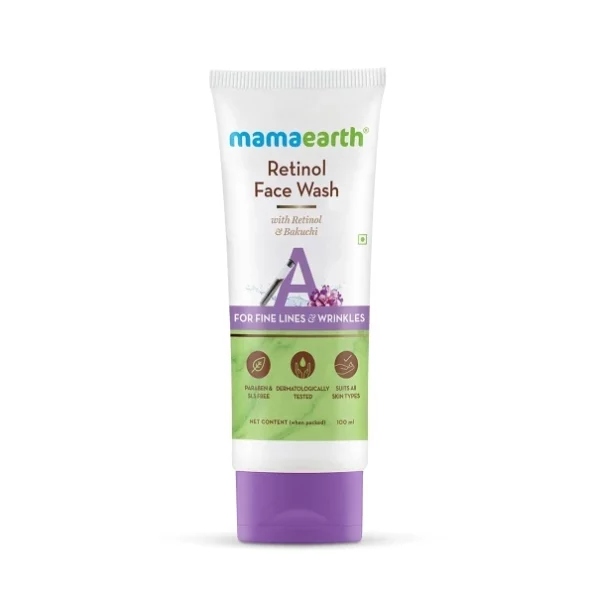 Mamaearth Retinol with Retinol & Bakuchi for Fine Lines and Wrinkles Face Wash (100 ml), Herbkart8t7514IQ7-k4sS.webp, Herbkart8t7514IQ7 k4sS