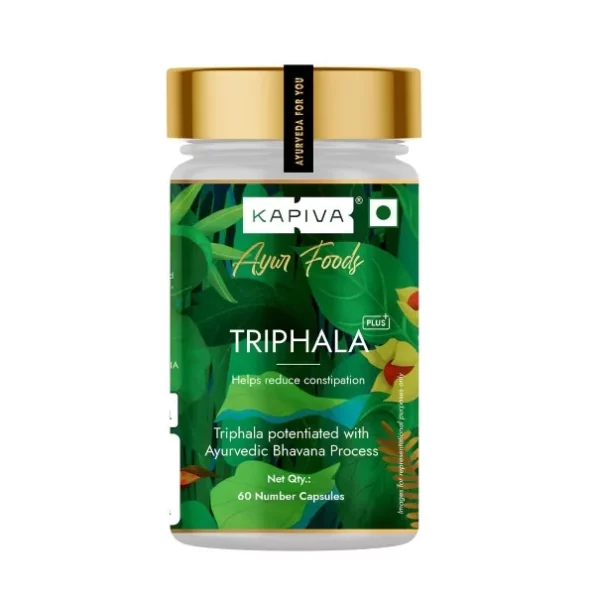 Kapiva Triphala Capsules | 60 Caps, 500mg each | Promote Digestive Health | Herbkart available on Herbkart