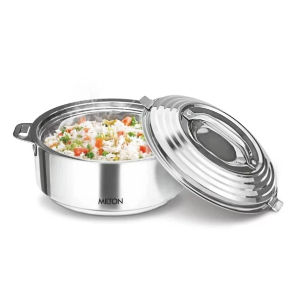 Milton Galaxia 1000 Insulated Stainless Steel Casserole, 1.2 liters, Silver available on Herbkart