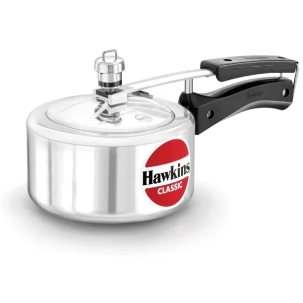 Hawkins Aluminium 1.5 Litre Classic Pressure Cooker,Small Cooker,Silver available on Herbkart