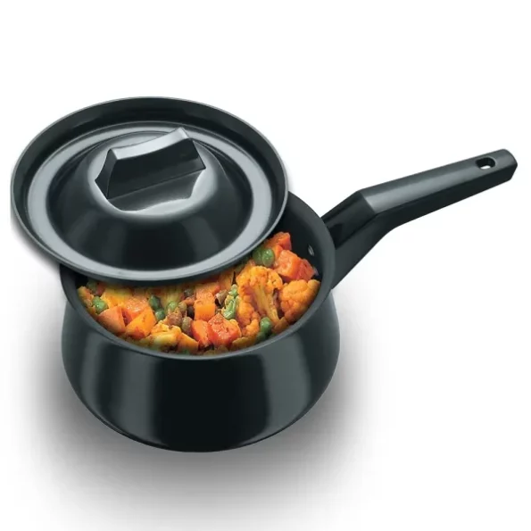 Futura Hard Anodised Handi (Saucepan) 2 L, 18 cm, 4.06 mm with Single Handle available on Herbkart