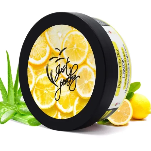 Just Peachy Face & Body Cream (Lemon, 200 g) available on Herbkart