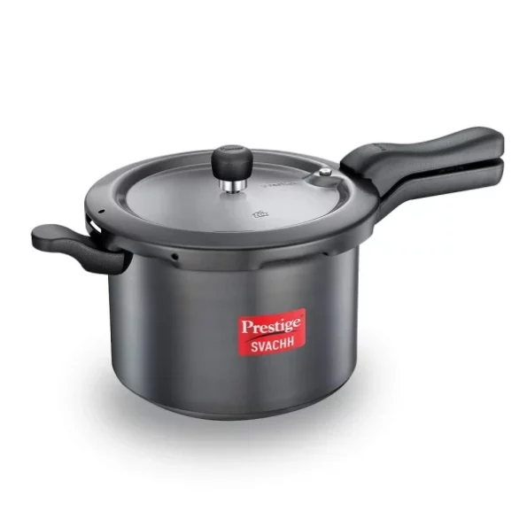 Prestige 5 Litres Svachh Induction Base Outer Lid Hard Anodized Pressure Cooker available on Herbkart