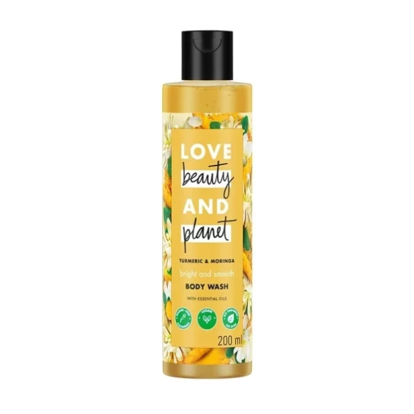 Love Beauty & Planet Turmeric & Moringa Brightening Body Wash, 200ml available on Herbkart