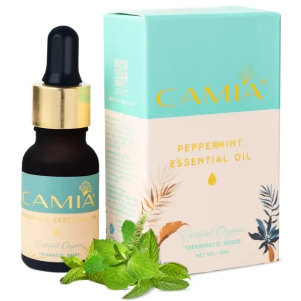 CAMIA - 100% Organic & Natural Peppermint Essential Oil 15 ML available on Herbkart